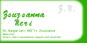 zsuzsanna meri business card